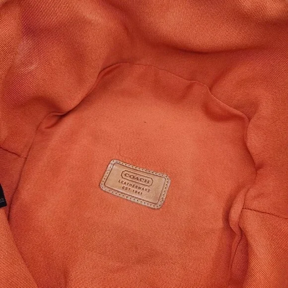 Vintage Y2K Coach Signature Monogram Bucket Hat Beige Tan Size M/L Small Marks - Picture 6 of 8